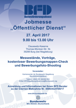 Jobmesse &bdquo;&Ouml;ffentlicher Dienst&ldquo;
