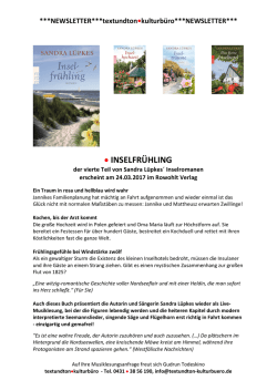 inselfr&uuml;hling - textundton&bull;kulturb&uuml;ro