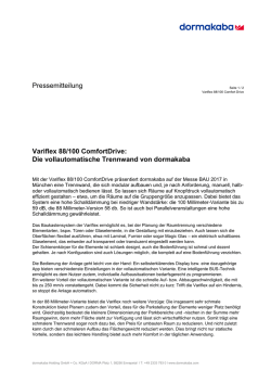 Die vollautomatische Trennwand von