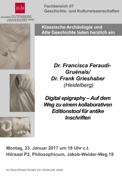 PD Dr. Francisca Feraudi- Gruénais/ Dr. Frank Grieshaber