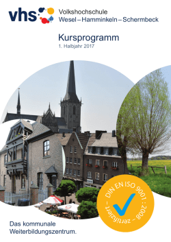 Programm des 1. Semesters 2017