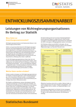 Ihr Beitrag zur Statistik - Stand