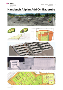 Handbuch Allplan Add-On Baugrube