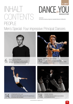 inhalt contents - Dance for You Magazine