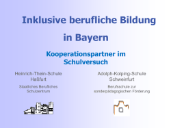 Inklusive berufliche Bildung in Bayern