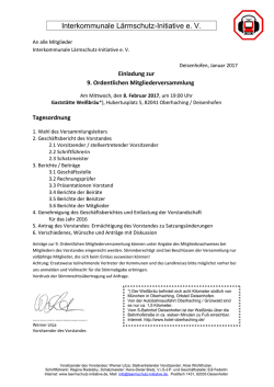 Interkommunale L&auml;rmschutz