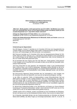 Drucksachen allgemein - Nieders&auml;chsischer Landtag