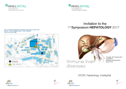 1st Symposium HEPATOLOGY 2017 Invitation to the