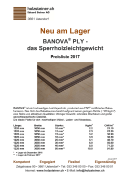 Preisliste Banova 2017 pdf