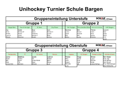 Unihockey Turnier Schule Bargen