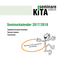 Seminarkalender 2017/2018 - Kita-Seminare