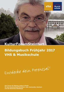 Frühjahr 2017 - KulturForumSteinfurt