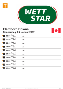 Flamboro Downs - Trottoforum.de