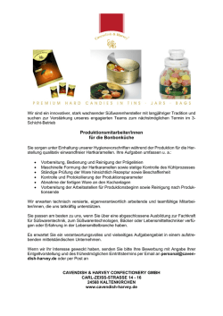 Produktionsmitarbeiter/innen f&uuml;r die Bonbonk&uuml;che