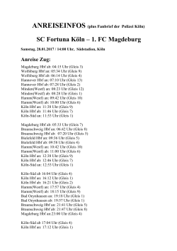 Infos - 1. FC Magdeburg