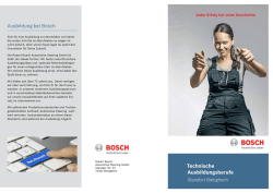 Infoflyer technische Ausbildung in Bietigheim