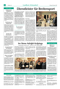 Im Sinne Adolph Kolpings - Pfarreiengemeinschaft Schwarzenfeld