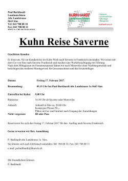 Kuhn Reise Saverne - Burkhardt Landmaschinen Sins