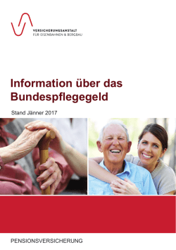 Information &uuml;ber das Bundespflegegeld
