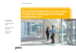 Die STADTWERKE MALL und erstes Treffen der