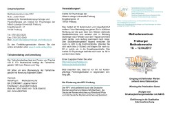 Methodenzentrum Freiburger Methodenwoche 10. – 12.04.2017