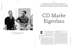 H&auml;ufig nehmen Laiench&ouml;re CDs an einem oder zwei