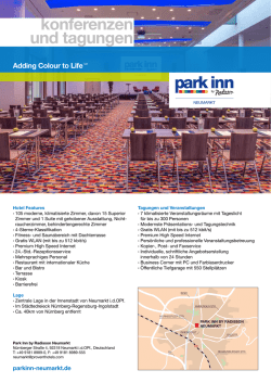 hotel factsheet - Park Inn by Radisson Hotel Neumarkt