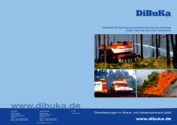 Imageprospekt DiBuKa GmbH Waldbrandbek&auml;mpfung Englisch.cdr