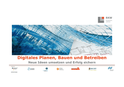 Digitales Planen, Bauen und Betreiben