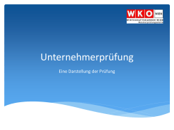 Bereit für die UnternehmerInnenprüfung? "Testen" Sie sich