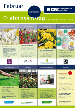 zur Verfügung! - BGN Blumengrossmarkt Nordbayern