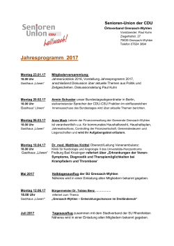 Jahresprogramm 2017 - CDU Grenzach