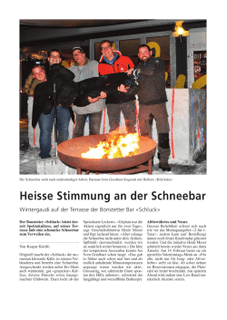Heisse Stimmung an der Schneebar