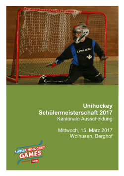 Unihockey Schülermeisterschaft 2017 - Sport