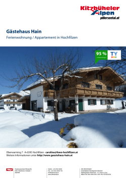 Gästehaus Hain in Hochfilzen