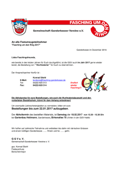 Infos Wurfmaterial 2017