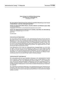 Drucksachen allgemein - Nieders&auml;chsischer Landtag