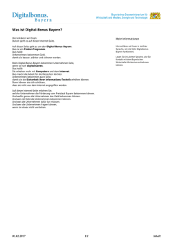 Inhalt: Digitalbonus.Bayern