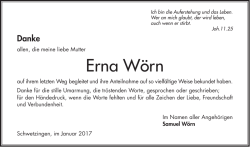 Erna Wörn - Morgenweb