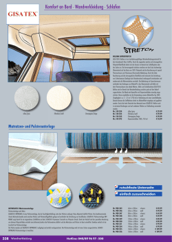 Komfort an Bord . Wandverkleidung . Schlafen