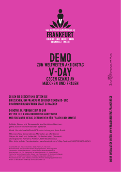 Demo V-Day - Stadt Frankfurt