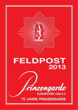 Feldpost 2013 - Prinzengarde