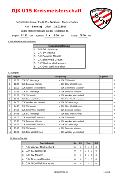 Spielplan - DJK