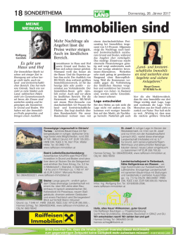 Immobilien sind auch 2017