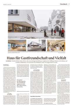 Haus f&uuml;r Gastfreundschaft und Vielfalt - Kirchgemeinde Grabs-Gams