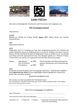 Informationen und Anmeldeformular