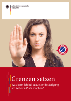 Grenzen setzen - Antidiskriminierungsstelle des Bundes
