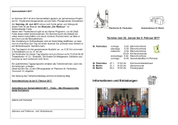 Termine für Schwalbach - Katholische Pfarrgemeinde Schwalbach