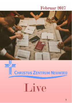 Februar 2017 - Christus Zentrum Neuwied
