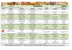 Speiseplan - und Pflegeheim St. Elisabeth Rainbach